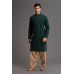 GREEN AND BEIGE PAKISTANI MENSWEAR KURTA SHALWAR