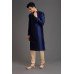 NAVY BLUE EMBROIDERED MEN KURTA PAJAMA