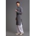 STEEL GREY INDIAN EID SALWAR KAMEEZ SUIT FOR MEN