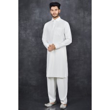 CREAM FESTIVE MEN'S SALWAR KURTA SUIT