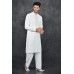 Off White Embroidered Kurta Shalwar Pakistani Menswear Suit