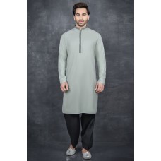 GREY BLACK FESTIVE MEN'S READYMADE KURTA SALWAR