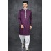 PURPLE EMBROIDERED ETHNIC STYLE KURTA SALWAR