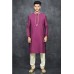 BOLD PLUM EMBELLISHED KURTA PAJAMA MEN'S SUIT