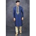 GORGEOUS BLUE EMBROIDERED INDIAN MEN'S WEAR KURTA PAJAMA