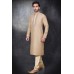 Fancy Khakhi Embroidered Men's Readymade Kurta Pajama