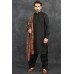 Black Kurta Shalwar Pakistani Wedding Shawl Suit