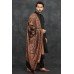 Black Kurta Shalwar Pakistani Wedding Shawl Suit