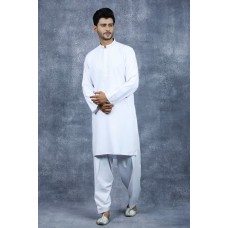 White Pakistani Mens Kurta Casual Shalwar Kameez