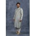 Grey and Cream Indian Mens Kurta Pajama Ethnic Wedding Dress