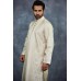 Cream Indian Ethnic Men's Kurta Pajama Suit