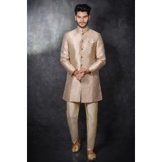 Gold Sherwani Indian Wedding Outfit For Men