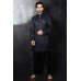 Midnight Blue Men's Sherwani Pakistani Designer Groom Outfit