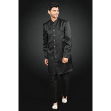 Black Patterned Suit Indian Menswear Dress 