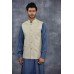 Cream Slim Fit Readymade Mens Waistcoat