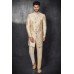 Fawn Wedding Sherwani For Groom Menswear Ethnic Suit