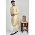 Cream Indian Mens Wedding Kurta Pyjama