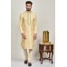 Cream Indian Mens Wedding Kurta Pyjama