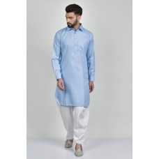 Sky Blue Readymade Pakistani Designer Salwar kameez