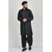 Black Embroidered Mens Eid Kurta Salwar