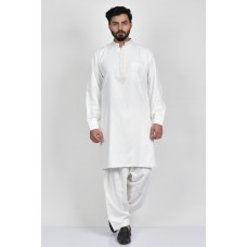 Cream Indian Mens Kurta Shalwar