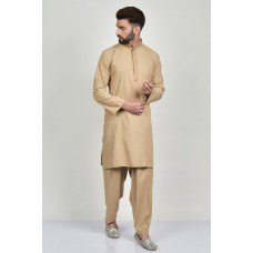 Beige Pakistani Mens Designer Salwar Suit