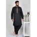 Black Kurta Shalwar Pakistani Menswear