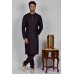 Black Indian Mens Ready To Wear Kurta Pajama