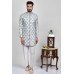 Grey Mens Formal Short Kurta Suit