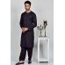 Black Embroidered Casual Pathan Kurta Salwar