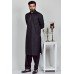 Black Pakistani Mens Kurta Salwar Suit