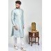 Exquisite Plain Grey Mens Kurta Pajama