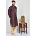 Maroon Embroidered Kurta Pajama