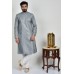 Grey Pakistani Designer Mens Kurta Pajama