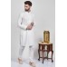 White Mens Chicken Kurta Pajama