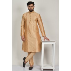 Gold Indian Mens Festive Kurta Pajama