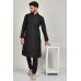 Black Stitched Eid Kurta Pajama Suit