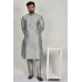 Grey Indian Festive Wear Mens Kurta Pajama