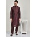 Maroon Traditional Indian Mens Kurta Pajama