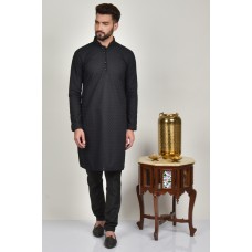 Black Mens Kurta Pajama