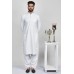 White Pakistani Mens Eid Kurta Shalwar