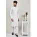 White Pakistani Mens Eid Kurta Shalwar