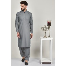 Grey Pakistani Gents Eid Kurta Suit