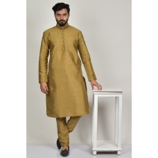 Brown Indian Mens Wear Kurta Pyjama