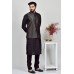 Black Jammawar Waistcoat Mens Evening Wear