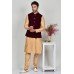 Maroon Waistcoat Indian Mens Formal Clothing