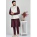 Cream Jammawar Waistcoat Mens Pakistani Clothing