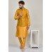 Mustard Slim Fit Waistcoat Indian Mens Clothing