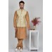 Gold Waistcoat Indian Mens Ethnic Clothing