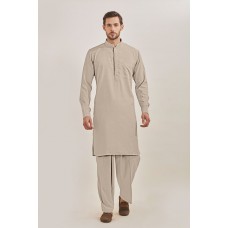 KHAKI READY MADE MENS PAKISTANI EID KURTA